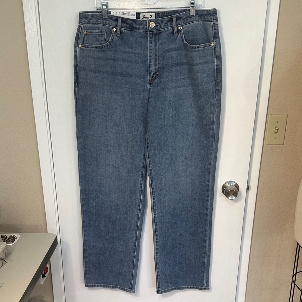 NWT Size 12, Seven7 Loose Straight Jean - Picture 3 of 10